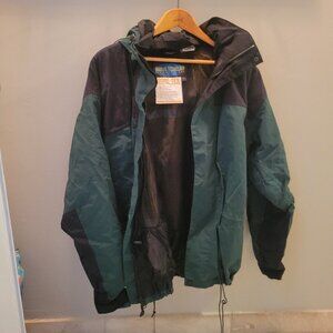Men's Large Green Windbreaker Jacket
